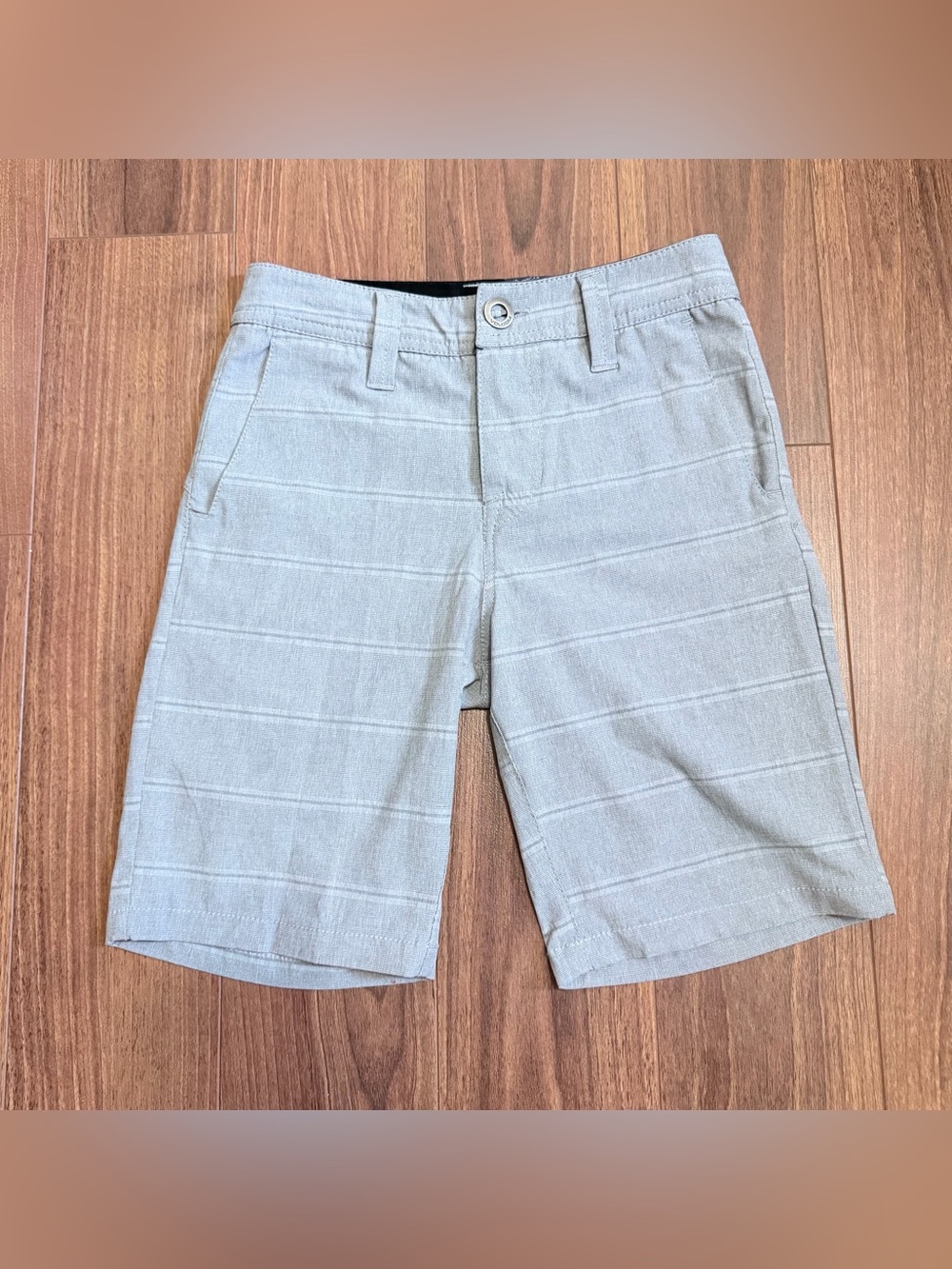 Volcom  kidsboys  Light Gray Striped Shorts  10y